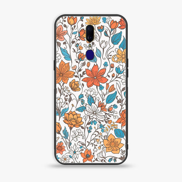 Oppo F11 - Floral Series Design 9 - Premium Printed Glass Case