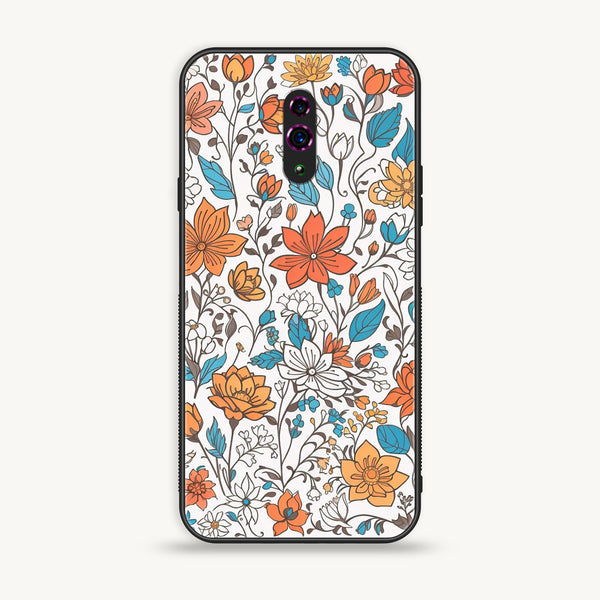 OPPO Reno - Floral Series Design 9 - Premium Printed Glass Case