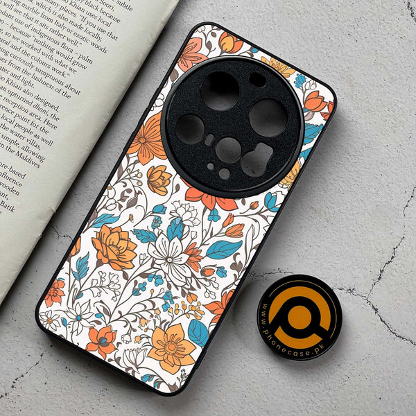 Xiaomi 15 Ultra - Floral Series Design 9 - Premium Metal Printed Soft Bumper Shockproof Case