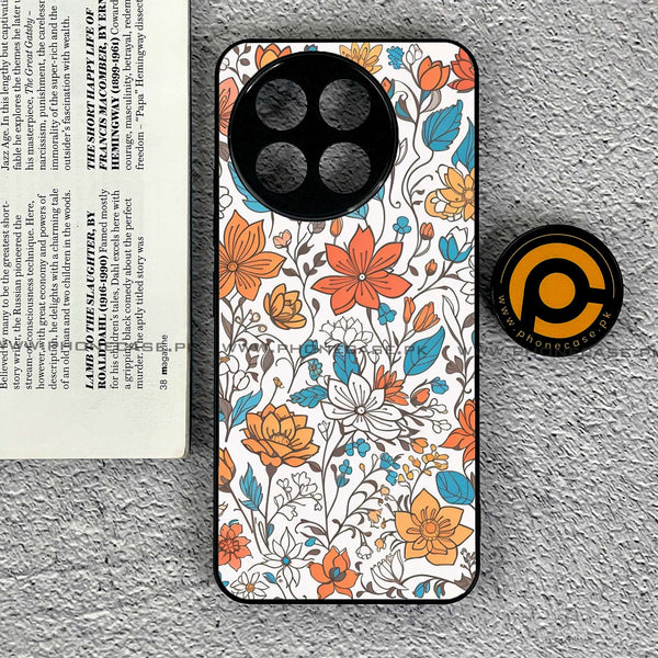 Tecno Spark 30 Pro - Floral Series Design 9 - Premium Printed Metal soft Bumper shock Proof Case