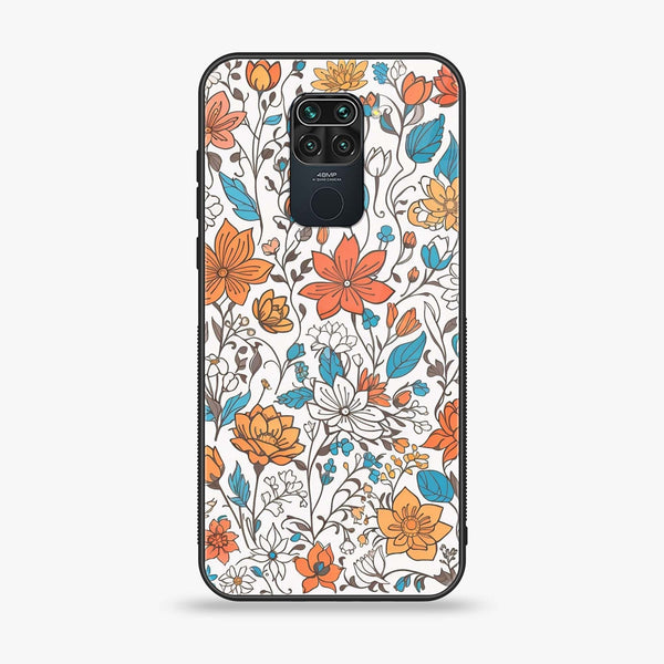 Xiaomi Redmi 10X - Floral Series Design 9 -  Premium Printed Metal soft Bumper shock Proof Case