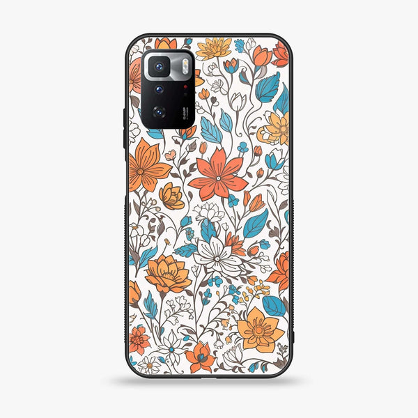 Xiaomi POCO X3 GT - Floral Series Design 9 -  Premium Printed Metal soft Bumper shock Proof Case