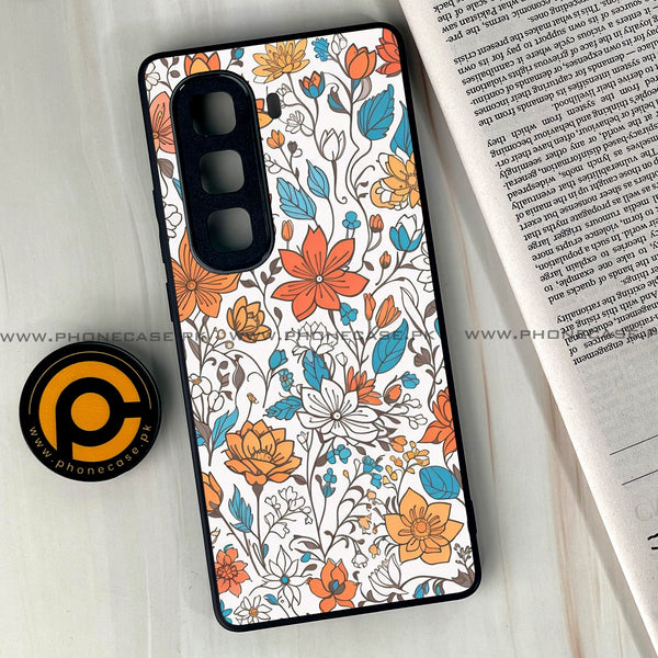 Infinix Hot 60 Pro Plus - Floral Series Design 9 - Premium Metal Printed soft Bumper shock Proof Case