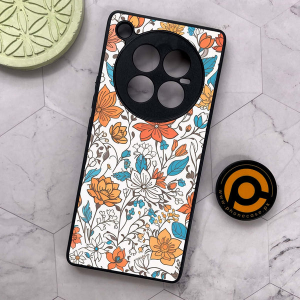 Infinix Zero 40 5G - Floral Series Design 9 - Premium Metal Printed soft Bumper shock Proof Case