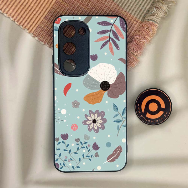 Tecno Spark 40 Pro Plus - Floral Series Design 5 - Premium Metal Printed soft Bumper shock Proof Case