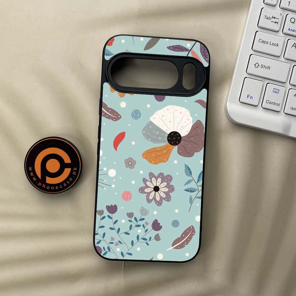 Google Pixel 10 Pro  - Floral Series Design 5 - Premium Metal Printed soft Bumper Shock Proof Case