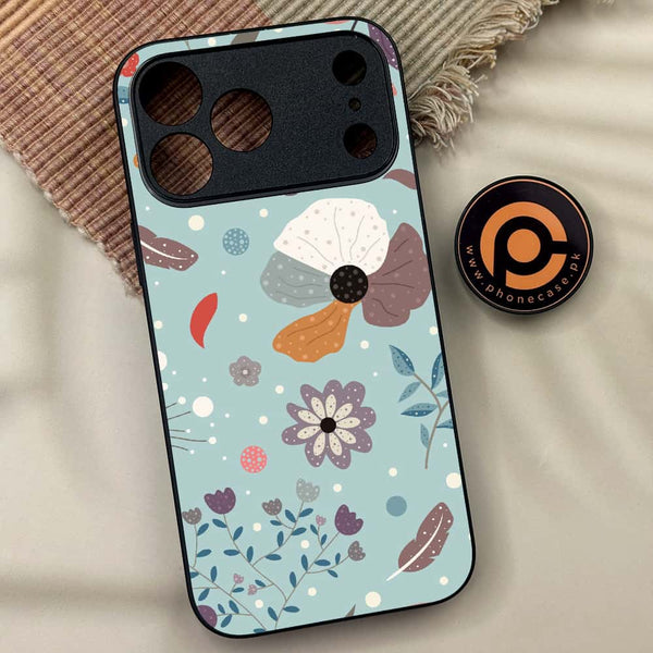 iPhone 17 Pro Max - Floral Series Design 5 - Premium Metal Printed soft Bumper shock Proof Case