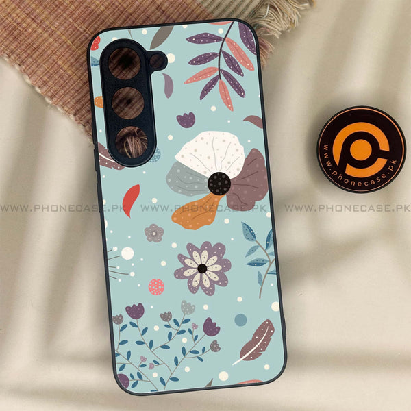 Tecno Spark 40 Pro - Floral Series Design 5 - Premium Metal Printed soft Bumper shock Proof Case