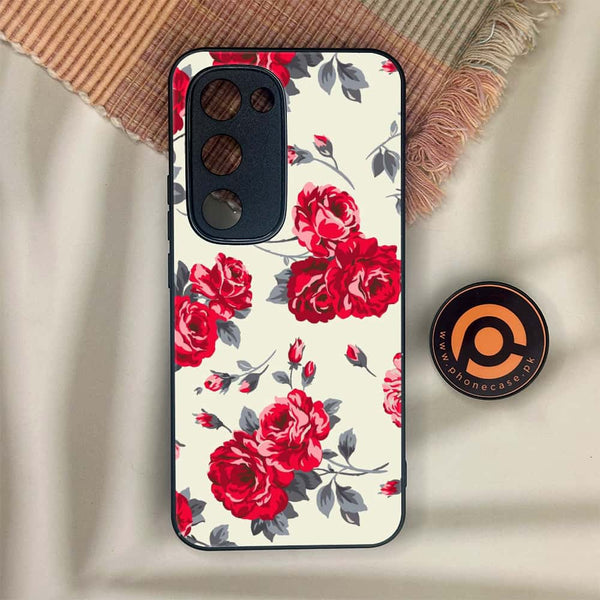 Tecno Spark 40 Pro Plus - Floral Series Design 8 - Premium Metal Printed soft Bumper shock Proof Case
