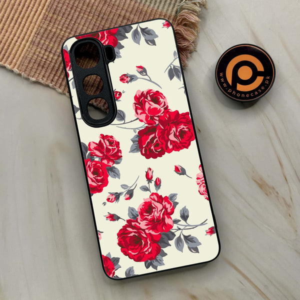 Vivo Y400 - Floral Series Design 8 - Premium Metal Printed soft Bumper shock Proof Case