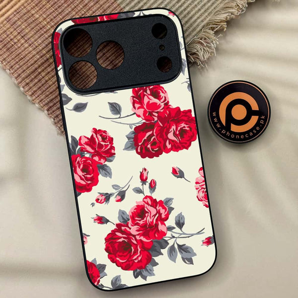iPhone 17 Pro Max - Floral Series Design 8 - Premium Metal Printed soft Bumper shock Proof Case