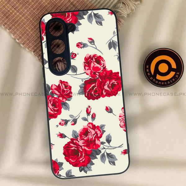 Tecno Spark 40 Pro - Floral Series Design 8 - Premium Metal Printed soft Bumper shock Proof Case