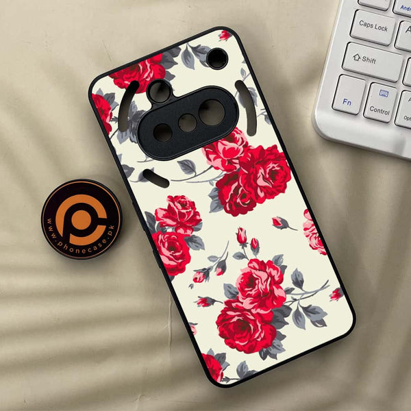 Nothing Phone 3a - Floral Series Design 8 - Premium Metal Printed soft Bumper shock Proof Case