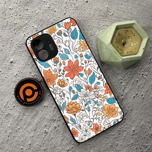 Nothing Phone 2 - Floral Series Design 9 - Premium Metal Printed soft Bumper shock Proof Case