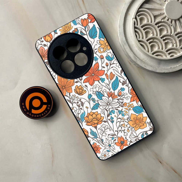 OnePlus 13 - Floral Series Design 9 - Premium Metal Printed soft Bumper shock Proof Case