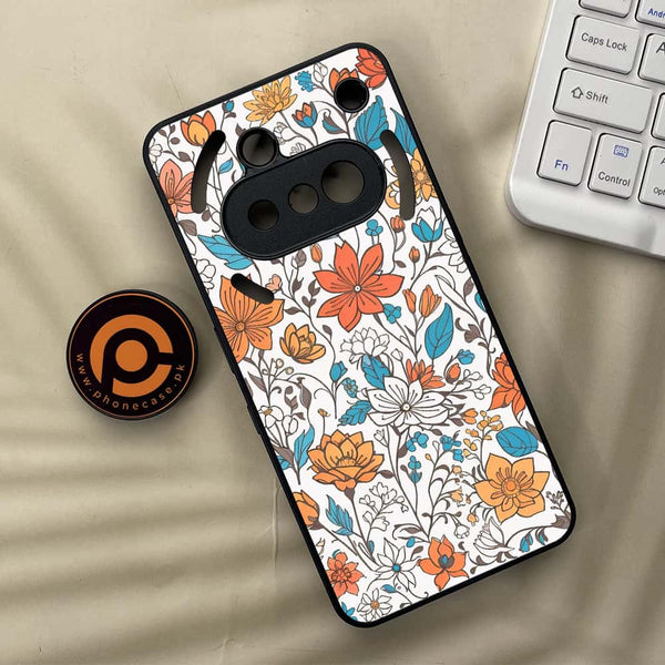 Nothing Phone 3a - Floral Series Design 9 - Premium Metal Printed soft Bumper shock Proof Case