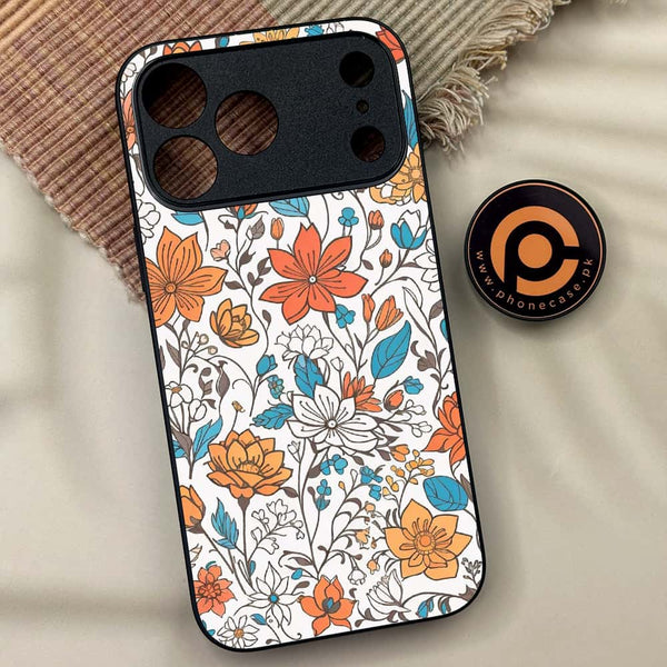 iPhone 17 Pro - Floral Series Design 9 - Premium Metal Printed soft Bumper shock Proof Case