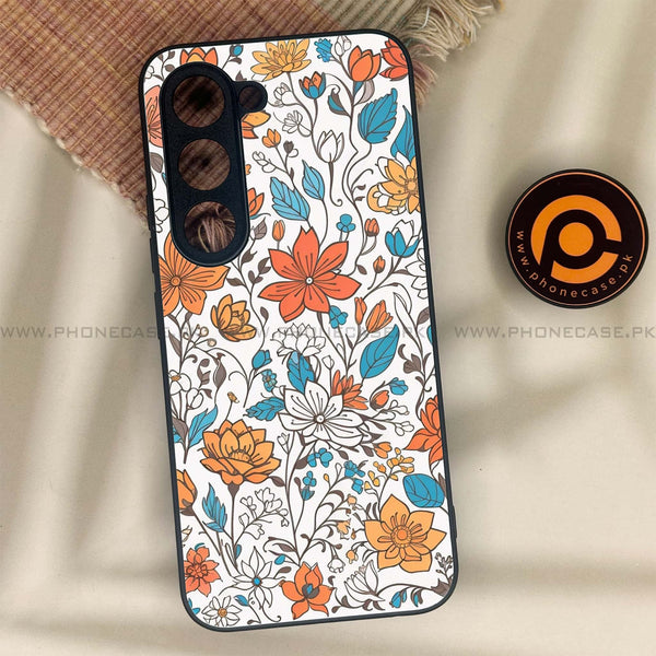 Tecno Spark 40 Pro - Floral Series Design 9 - Premium Metal Printed soft Bumper shock Proof Case