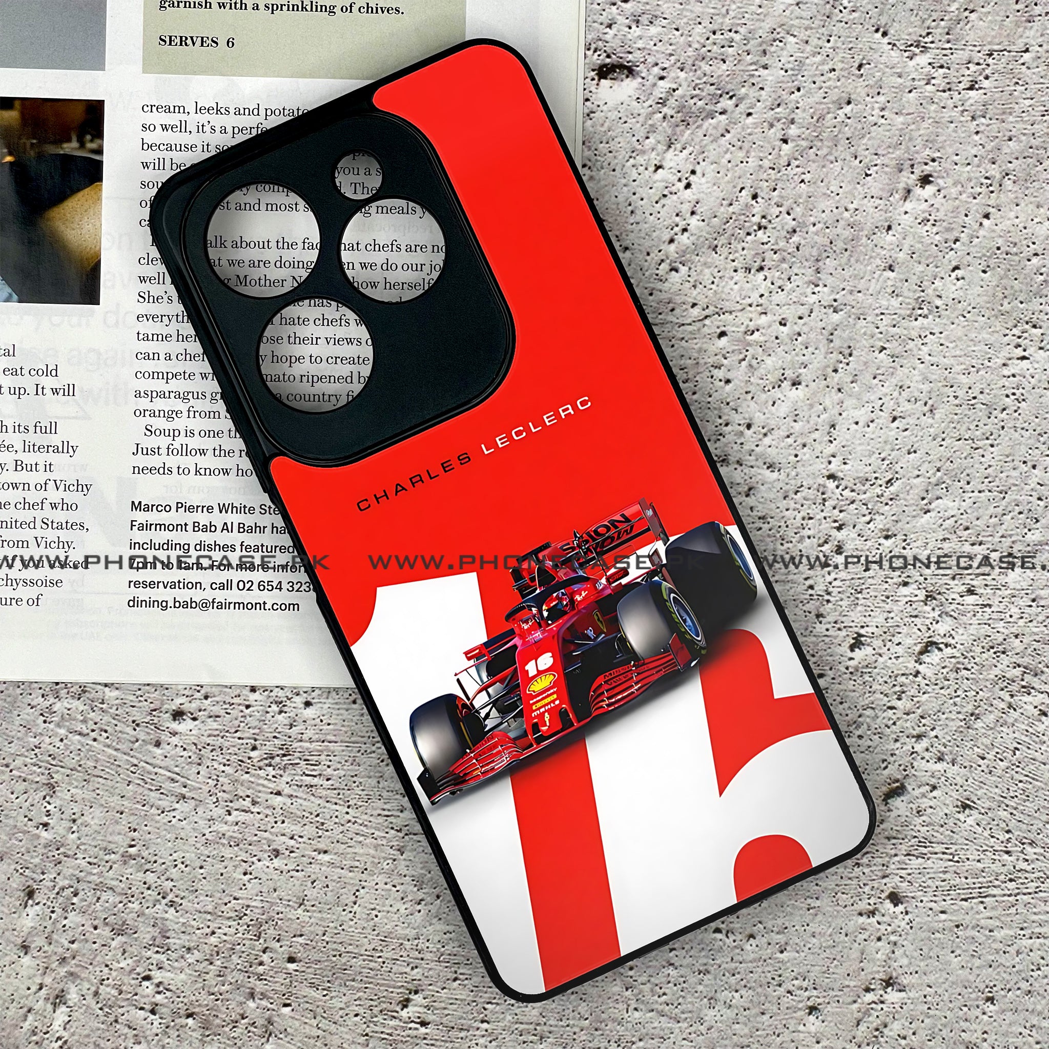 Infinix Hot 40 - Formula 1 Design Series - Premium Metal Printed soft Bumper Shock Proof Case
