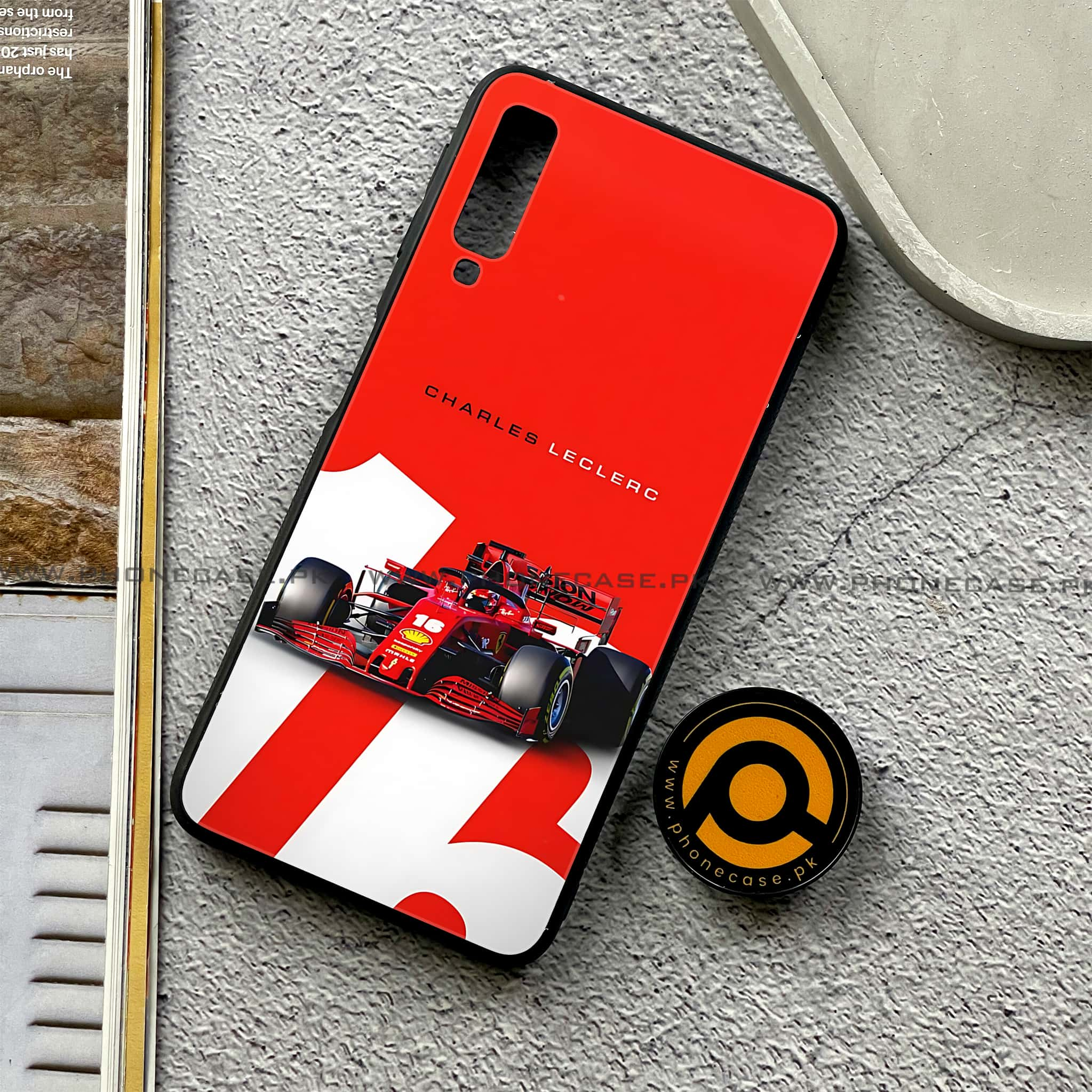 Galaxy A7 2018 - Formula 1 Design - Premium Printed Metal soft Bumper shock Proof Case