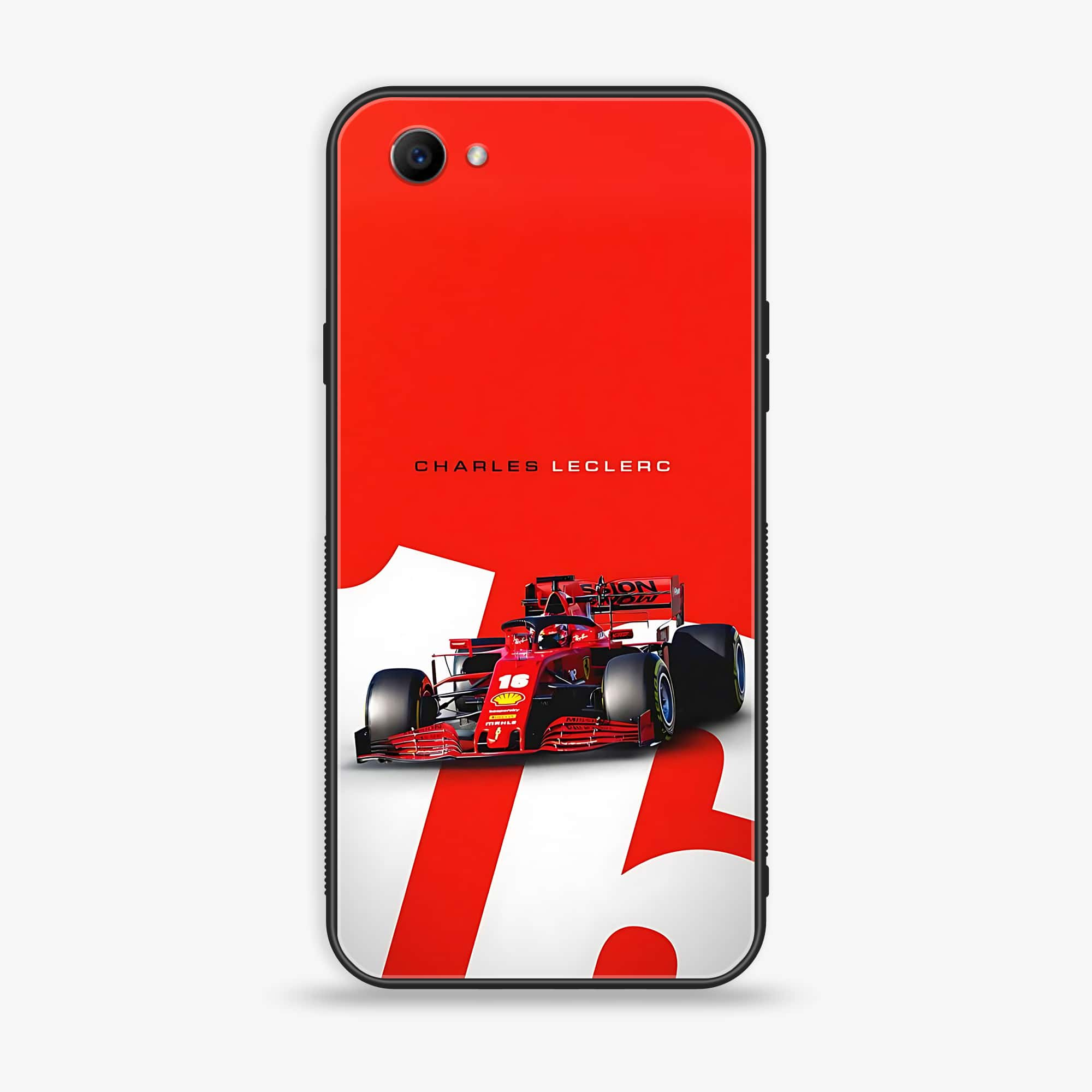 Oppo F7 Youth - Formula 1 Design Series - Premium Printed Glass soft Bumper shock Proof Case