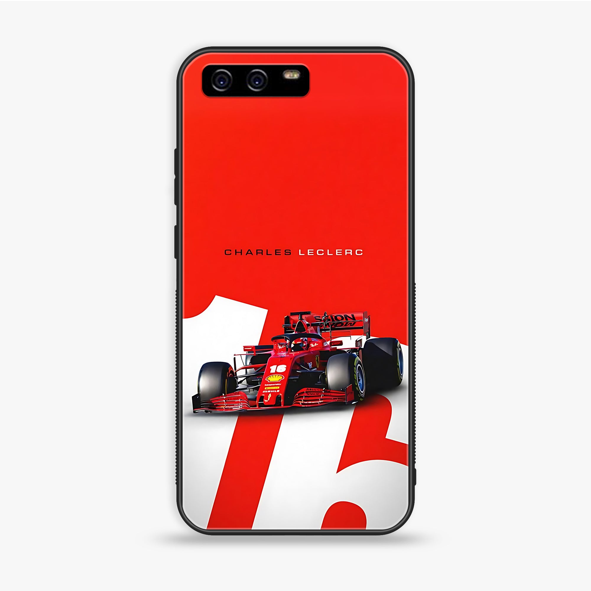 Huawei P10 Plus - Formula 1 Design - Premium Printed Glass soft Bumper shock Proof Case