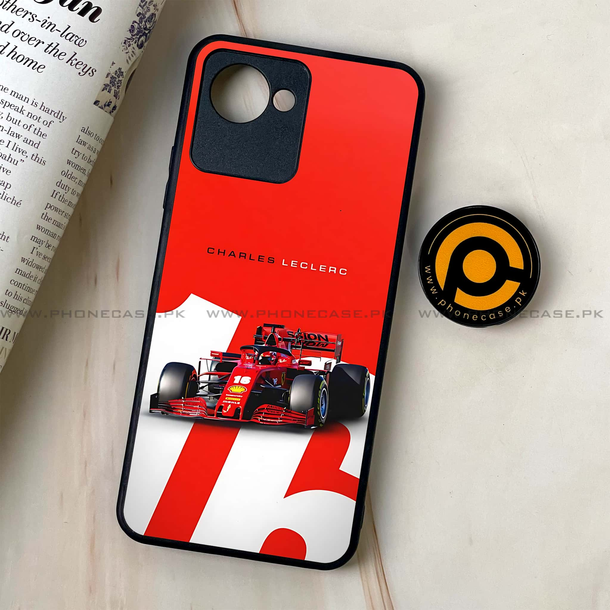 Realme C30 - Formula 1 Design Series - Premium Printed Glass soft Bumper shock Proof Case