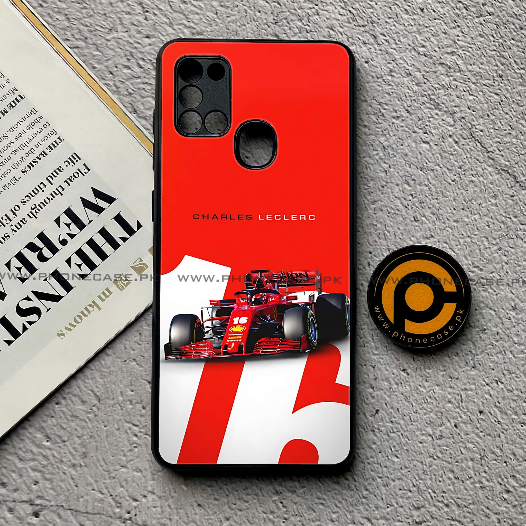 Samsung Galaxy A21s - Formula 1 Design Series - Premium Printed Glass soft Bumper shock Proof Case