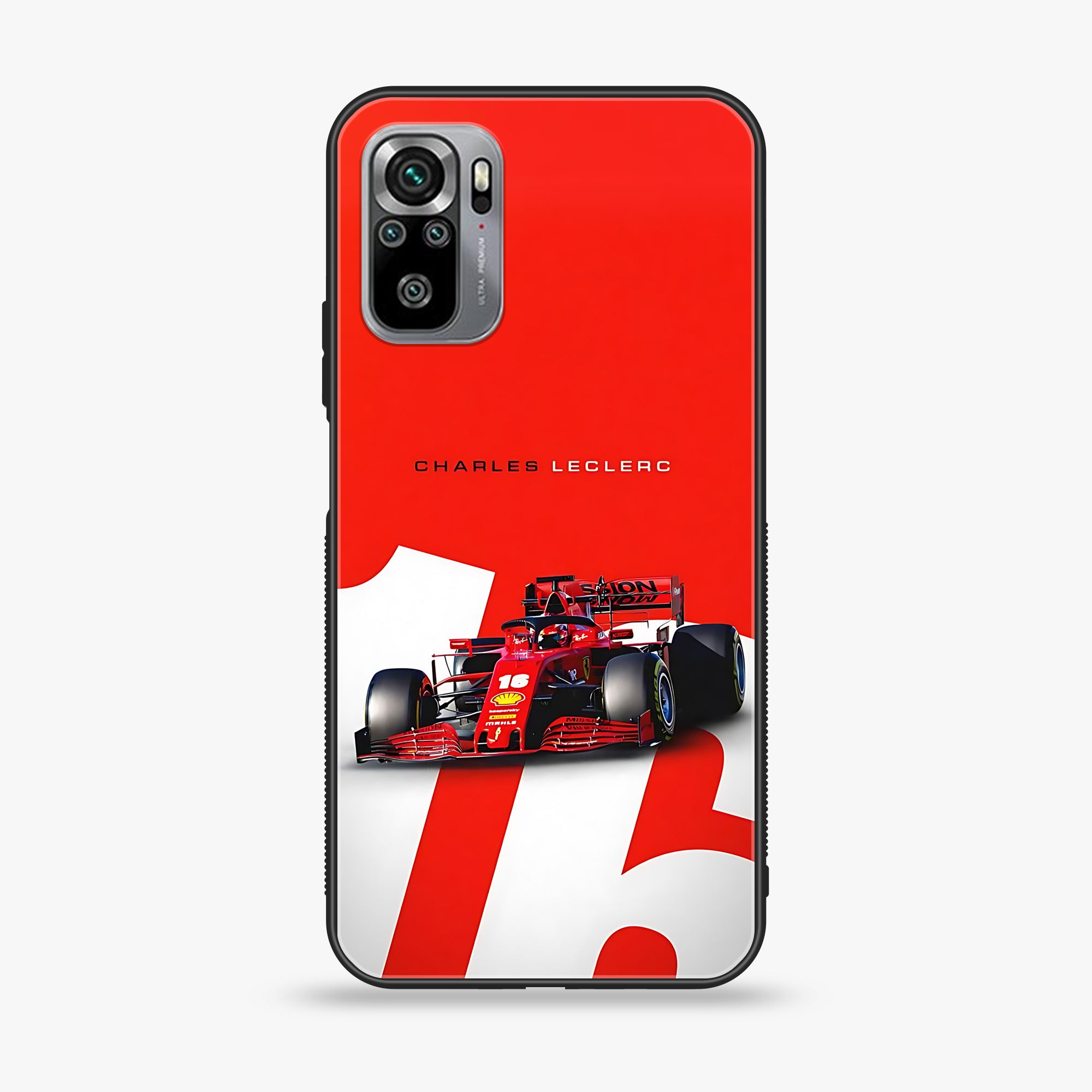 Xiaomi Redmi Note 10S- Formula 1 Design Series - Premium Printed Glass soft Bumper shock Proof Case