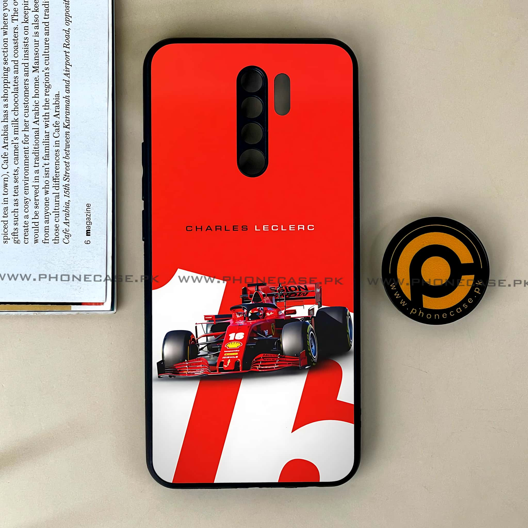 Xiaomi Redmi 9 - Formula 1 Design Series - Premium Printed Glass soft Bumper shock Proof Case