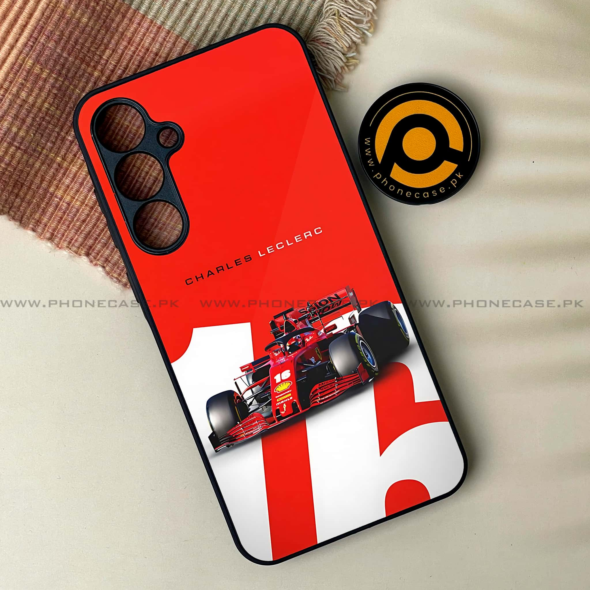 Samsung Galaxy A34 - Formula 1 Design Series - Premium Printed Glass soft Bumper shock Proof Case