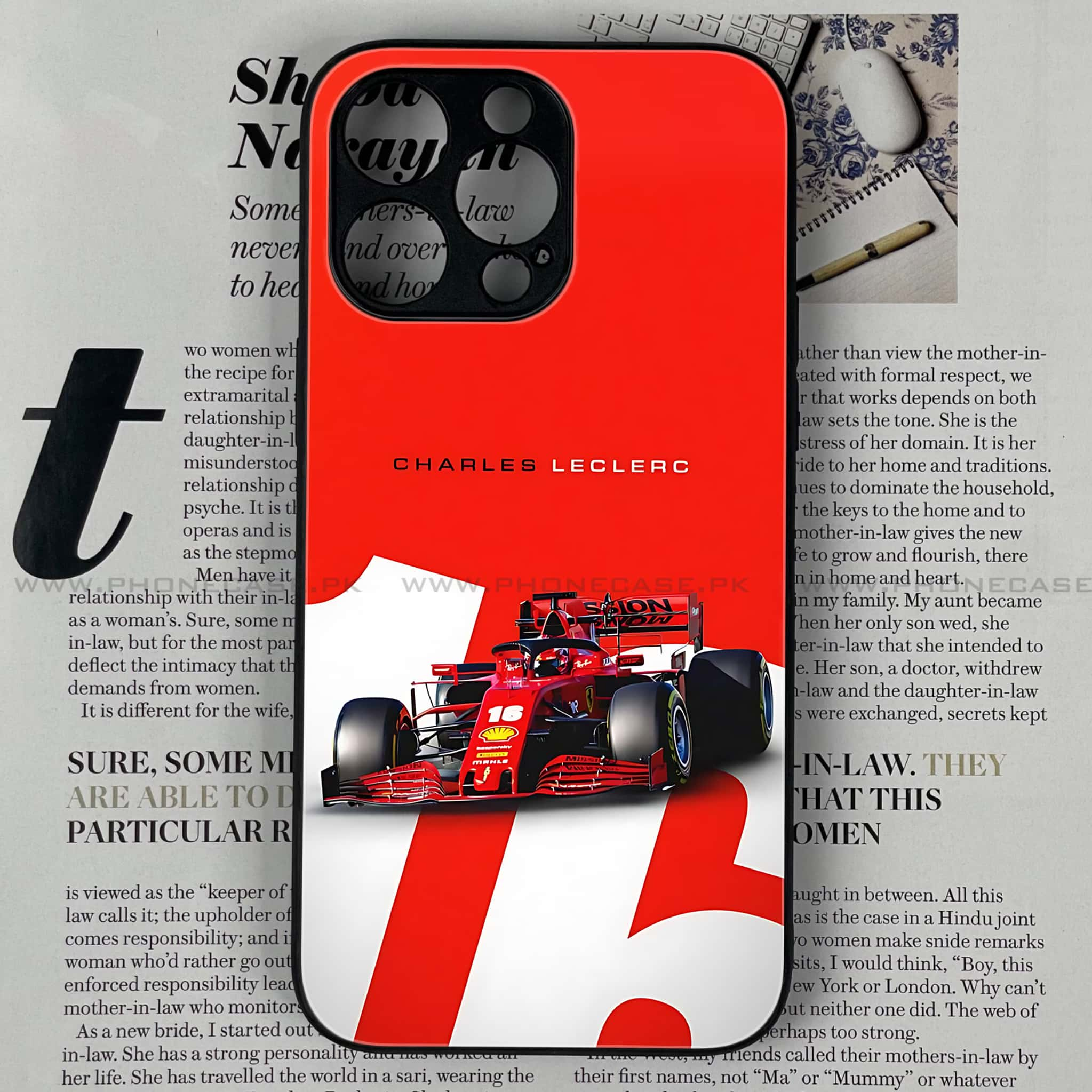 iPhone 16 Pro Max - Formula 1 Design - Premium Printed Glass soft Bumper shock Proof Case