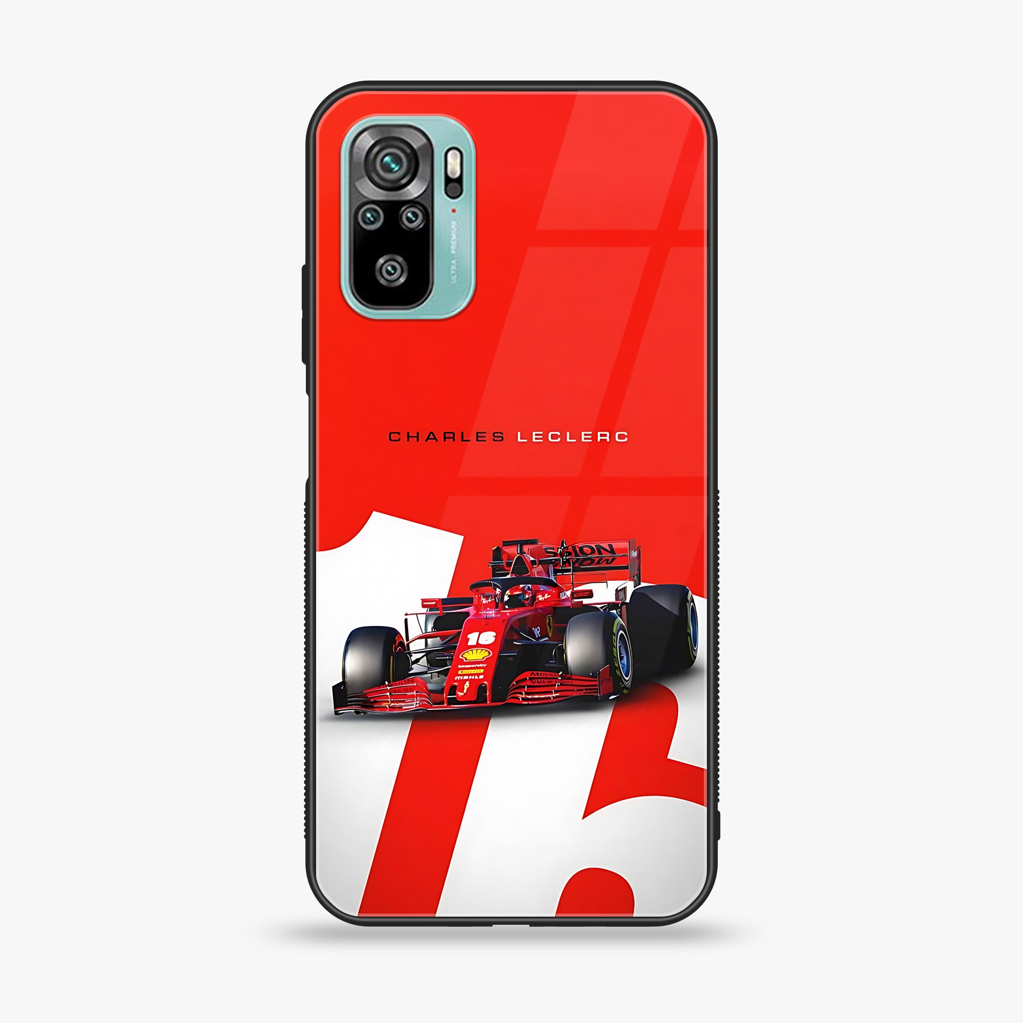 Redmi 10 - Formula 1 Design Series - Premium Printed Glass soft Bumper shock Proof Case