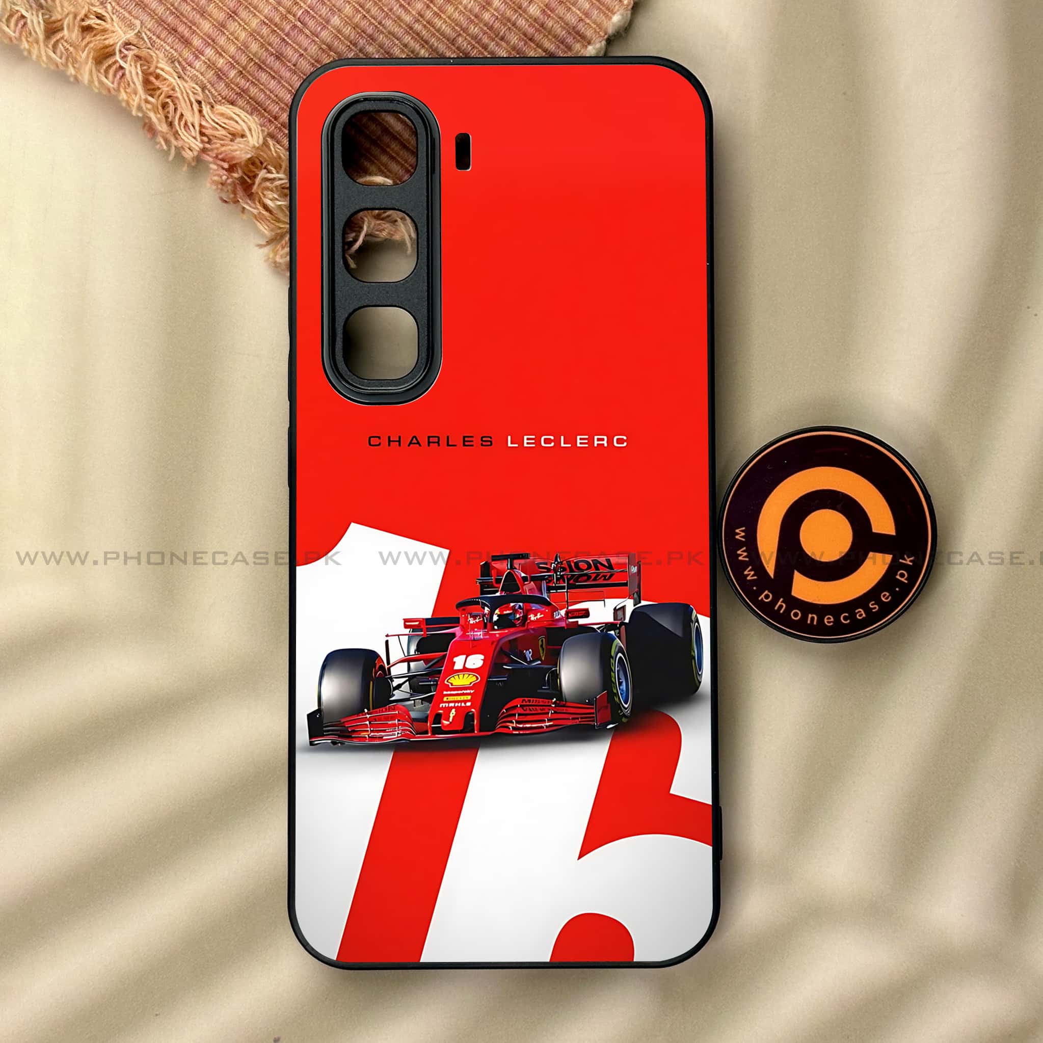Infinix Hot 60 Pro - Formula 1 Design Series - Premium Metal Printed soft Bumper shock Proof Case