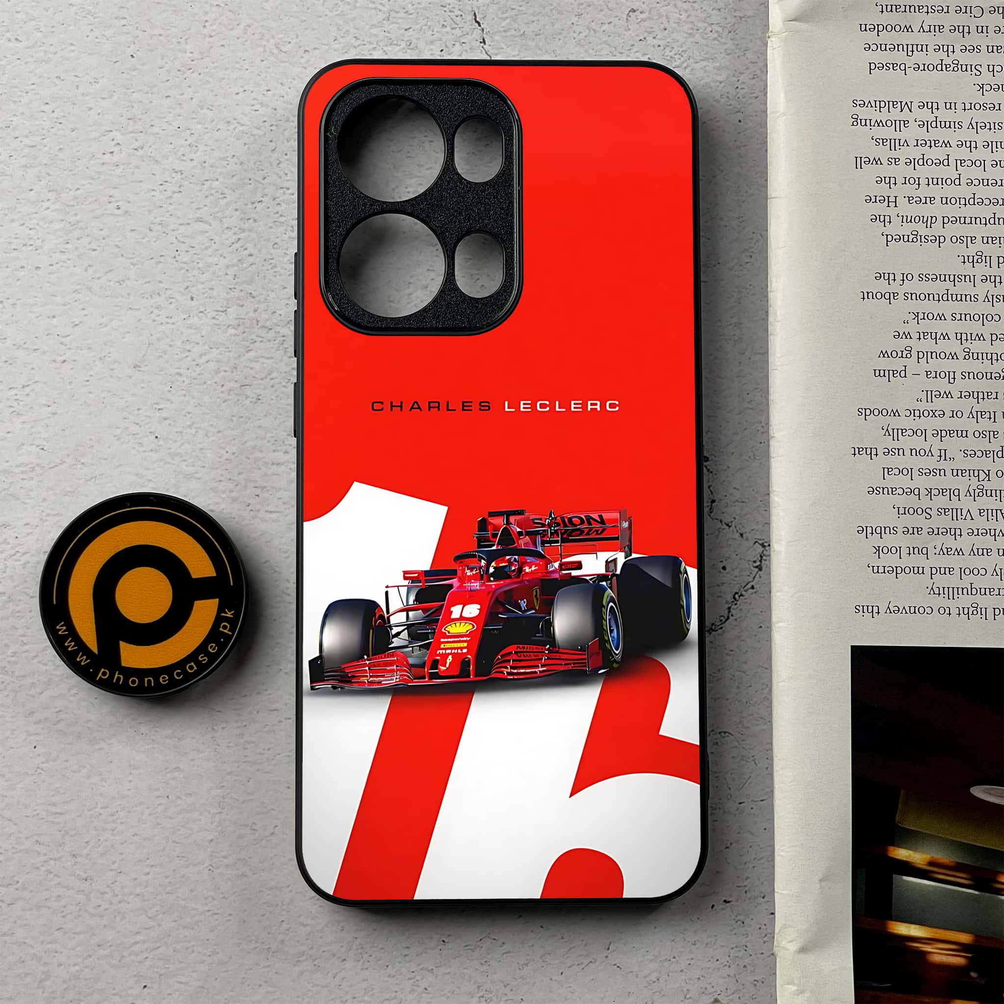 Oppo Reno 13 Pro - Formula 1 Design - Premium Metal Printed Soft Bumper Shockproof Case