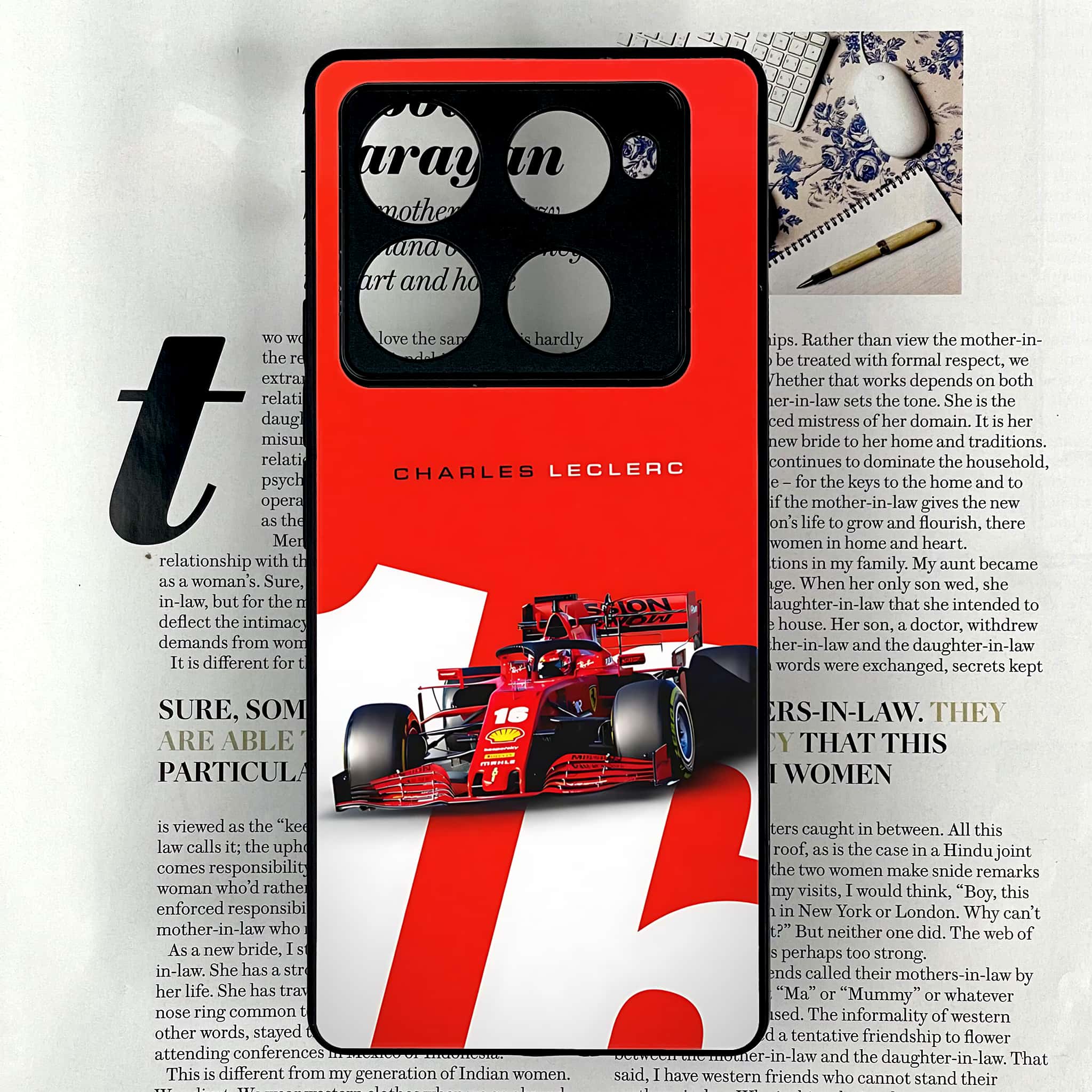 Infinix Note 40 Pro Plus - Formula 1 Design Series - Premium Metal Printed soft Bumper shock Proof Case
