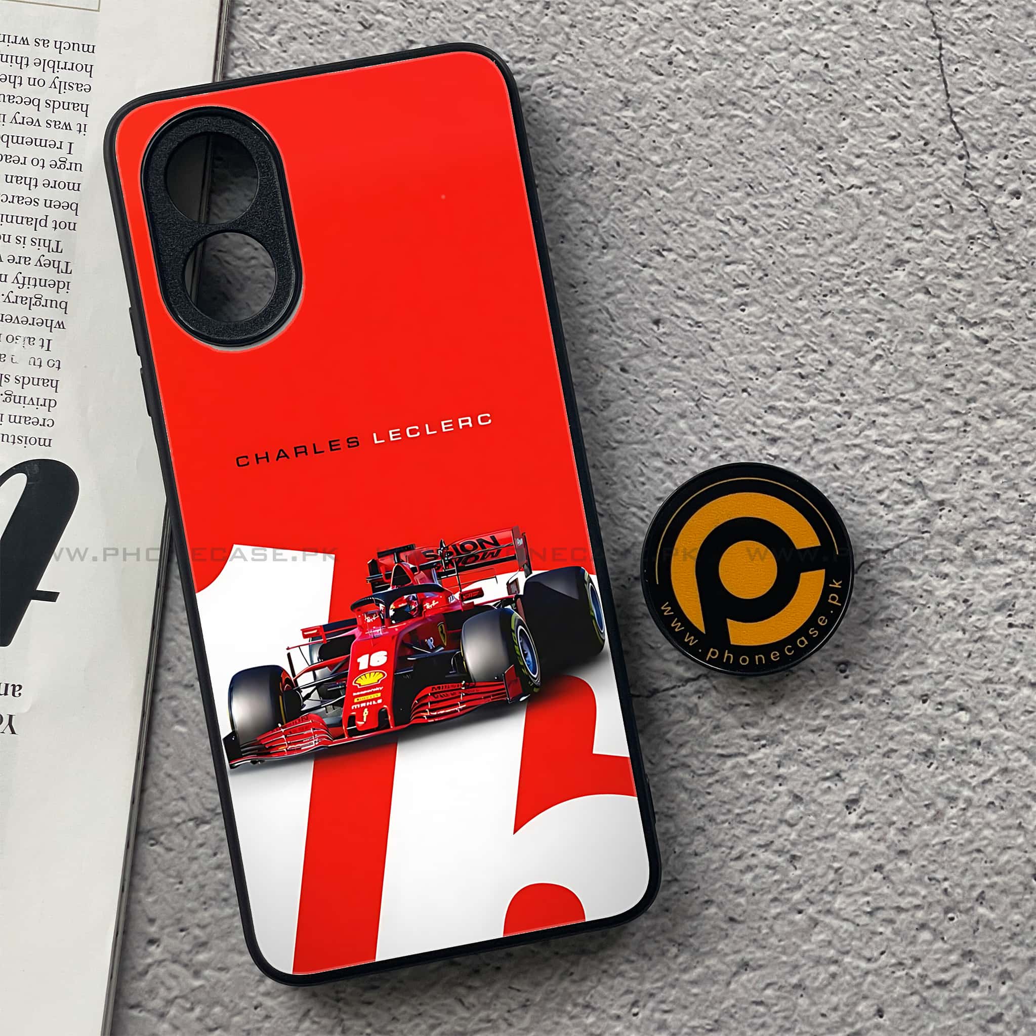 Oppo A18 4G - Formula 1 Design Series - Premium Metal  Printed soft Bumper shock Proof Case