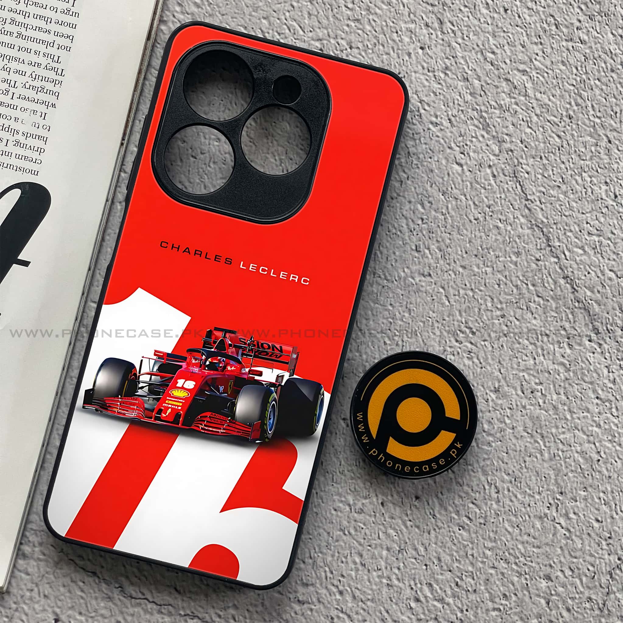 Infinix Smart 8 - Formula 1 Design Series - Premium Metal Printed soft Bumper shock Proof Case