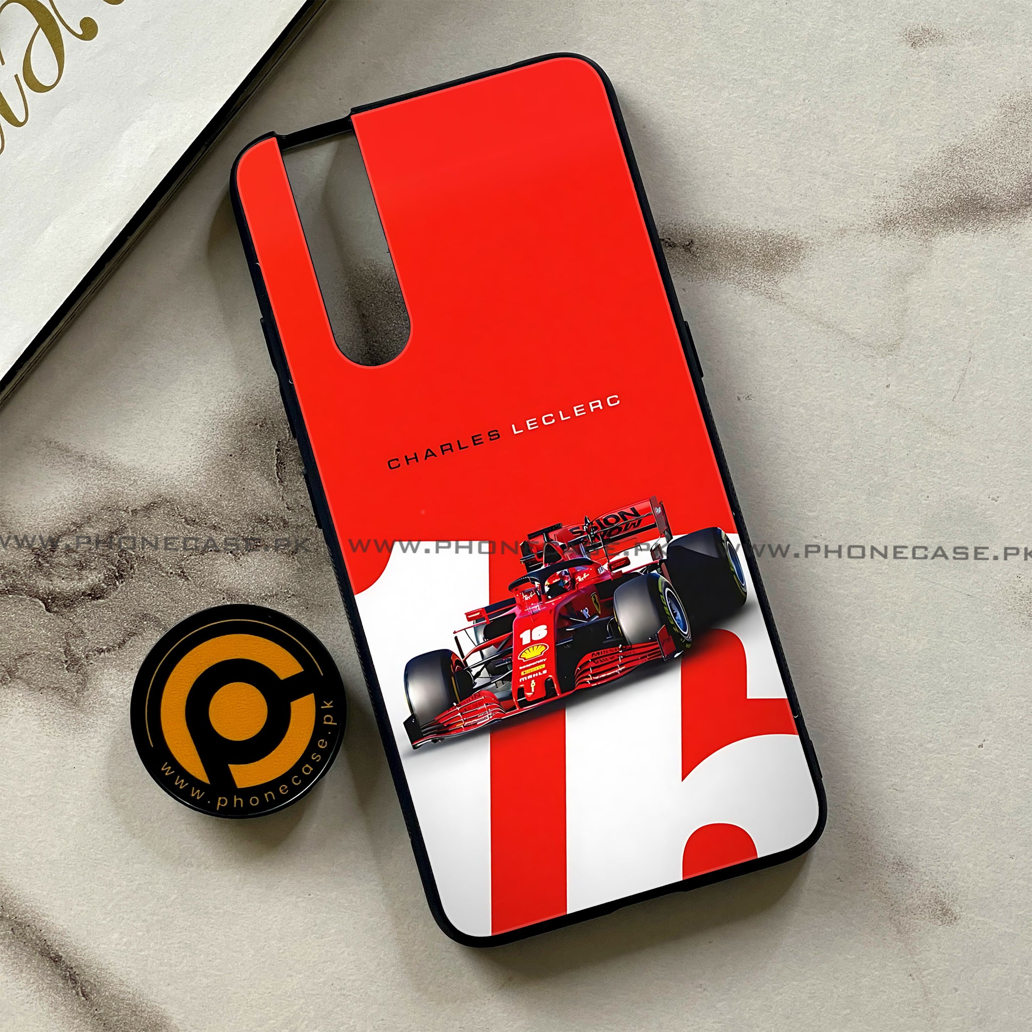 Vivo V15 Pro - Formula 1 Design - Premium Printed Glass soft Bumper shock Proof Case