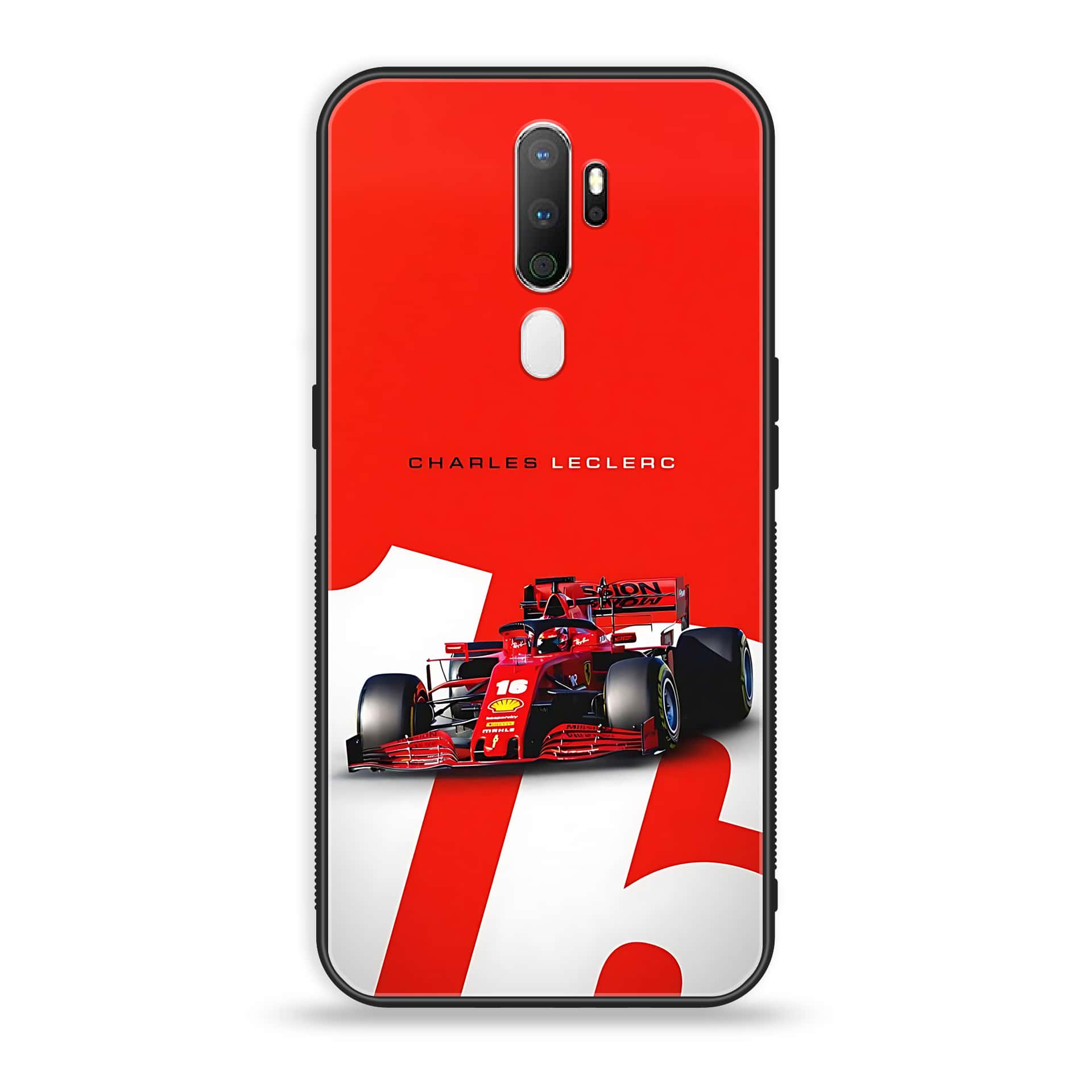 Oppo A5 2020 - Formula 1 Design Series - Premium Printed Glass soft Bumper shock Proof Case