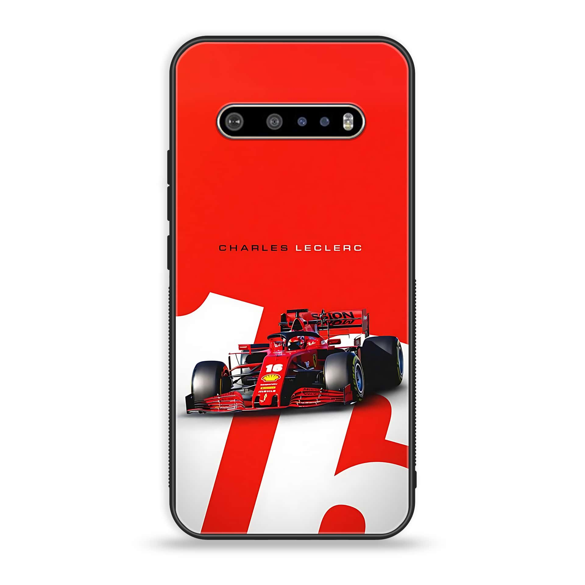 LG V60 Formula 1 Design Series Premium Printed Glass soft Bumper shock Proof Case