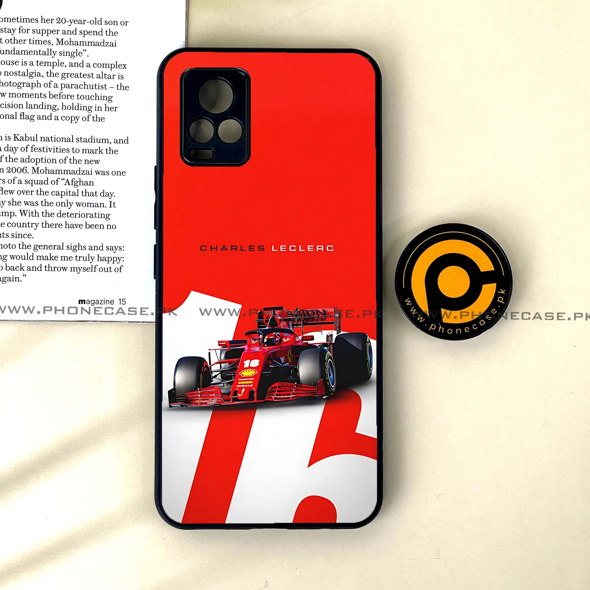 Vivo V20 - Formula 1 Design Series - Premium Printed Glass soft Bumper shock Proof Case