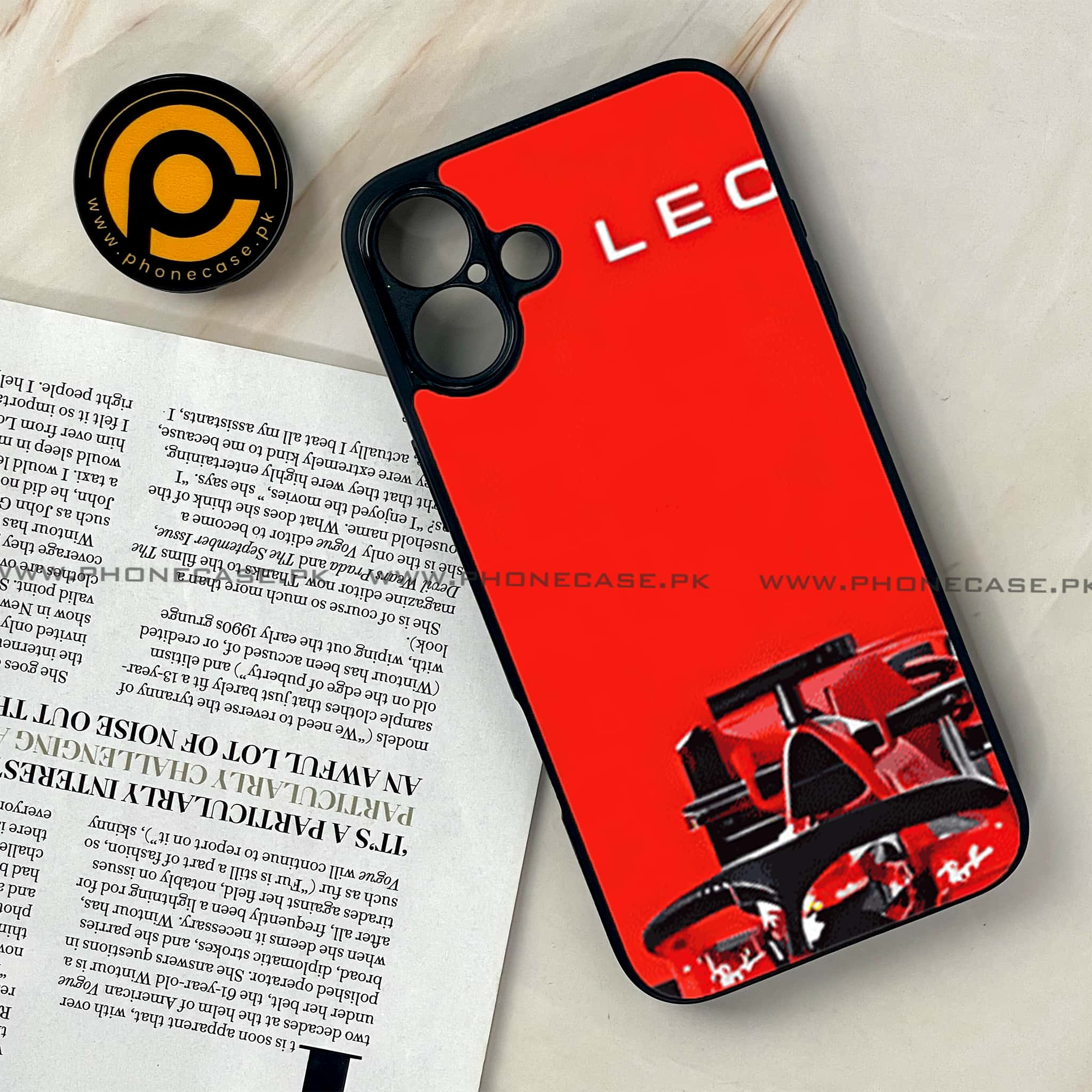 iPhone 16 - Formula 1 Design Series - Premium Printed Glass soft Bumper shock Proof Case