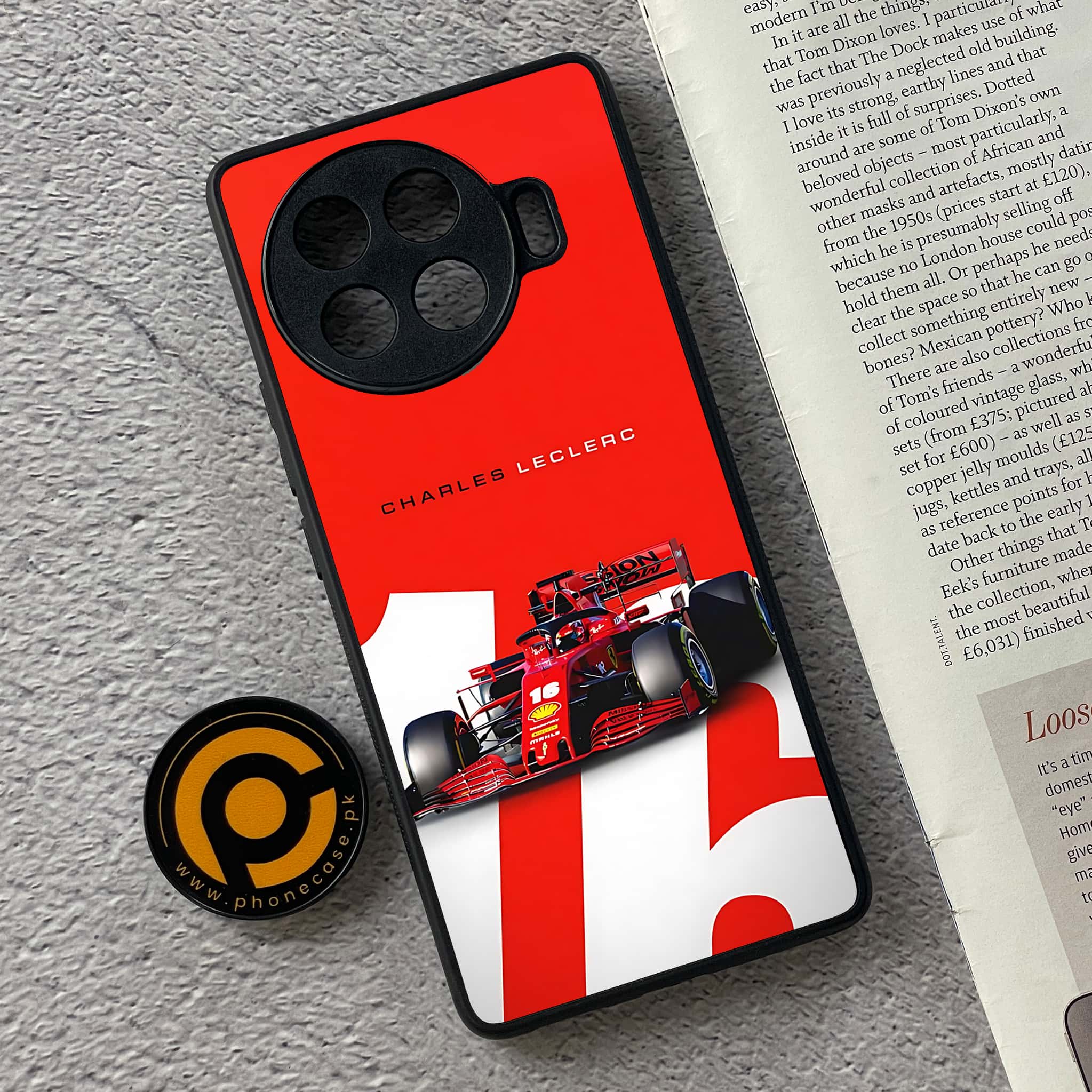 Tecno Spark 20 pro plus - Formula 1 Design Series - Premium Metal Printed soft Bumper shock Proof Case