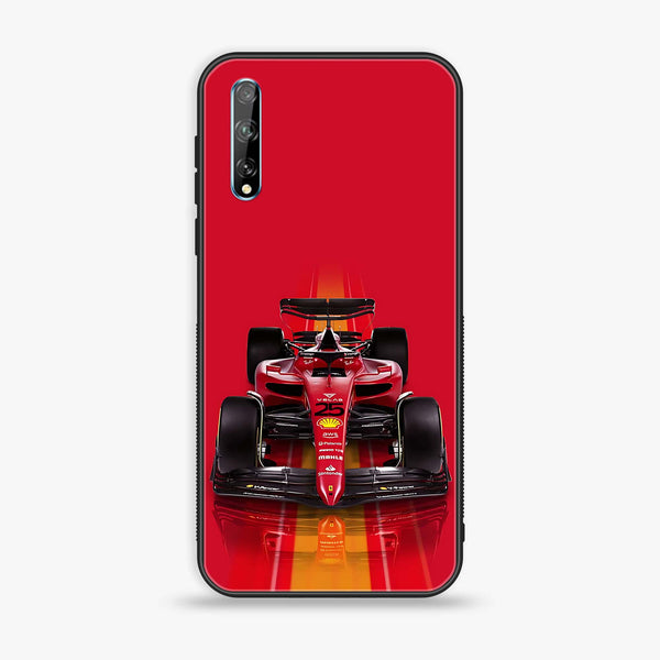 Huawei Y8p - Formula 1 Design Series - Premium Printed Glass soft Bumper shock Proof Case