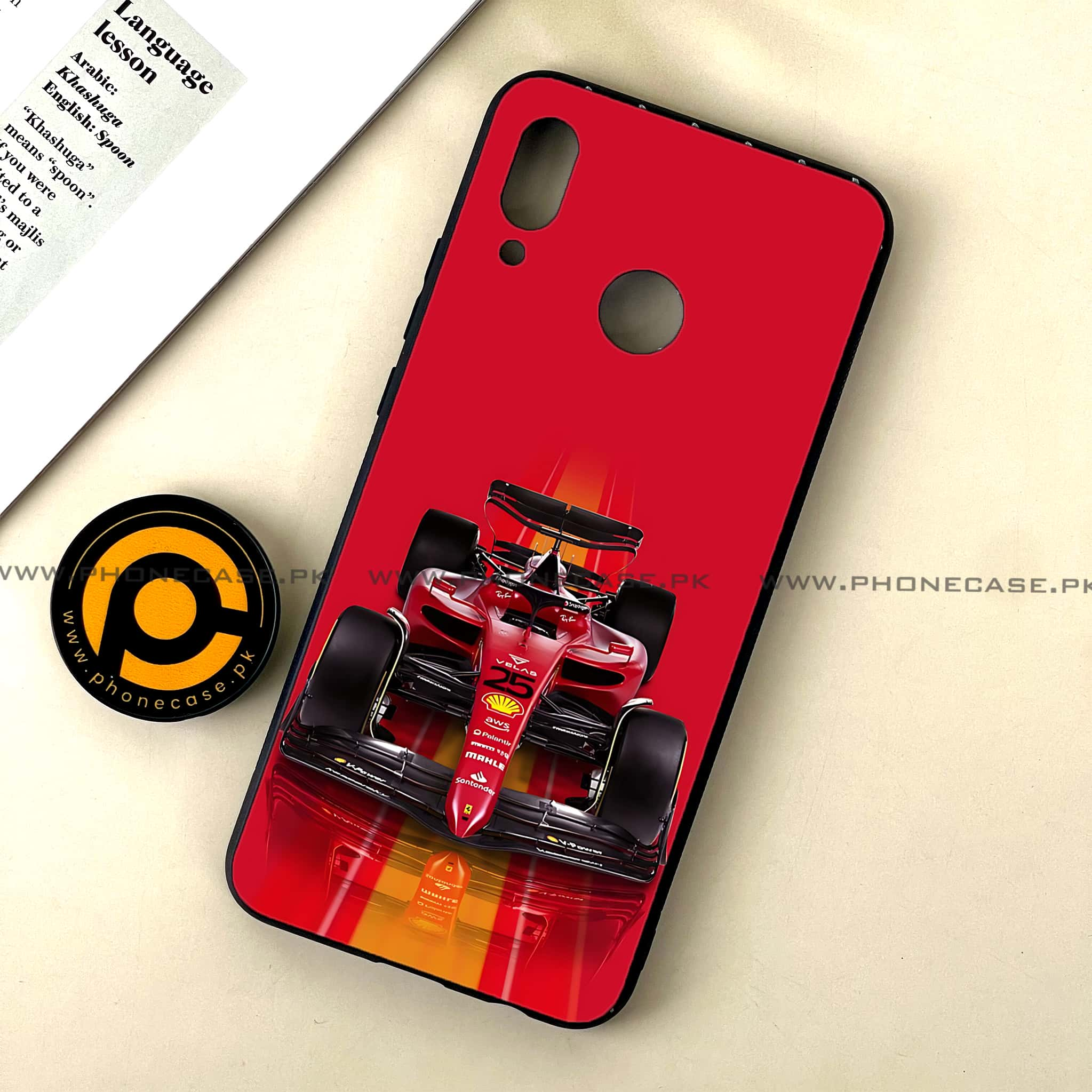 Huawei Nova 3 - Formula 1 Design Series - Premium Printed Glass soft Bumper shock Proof Case