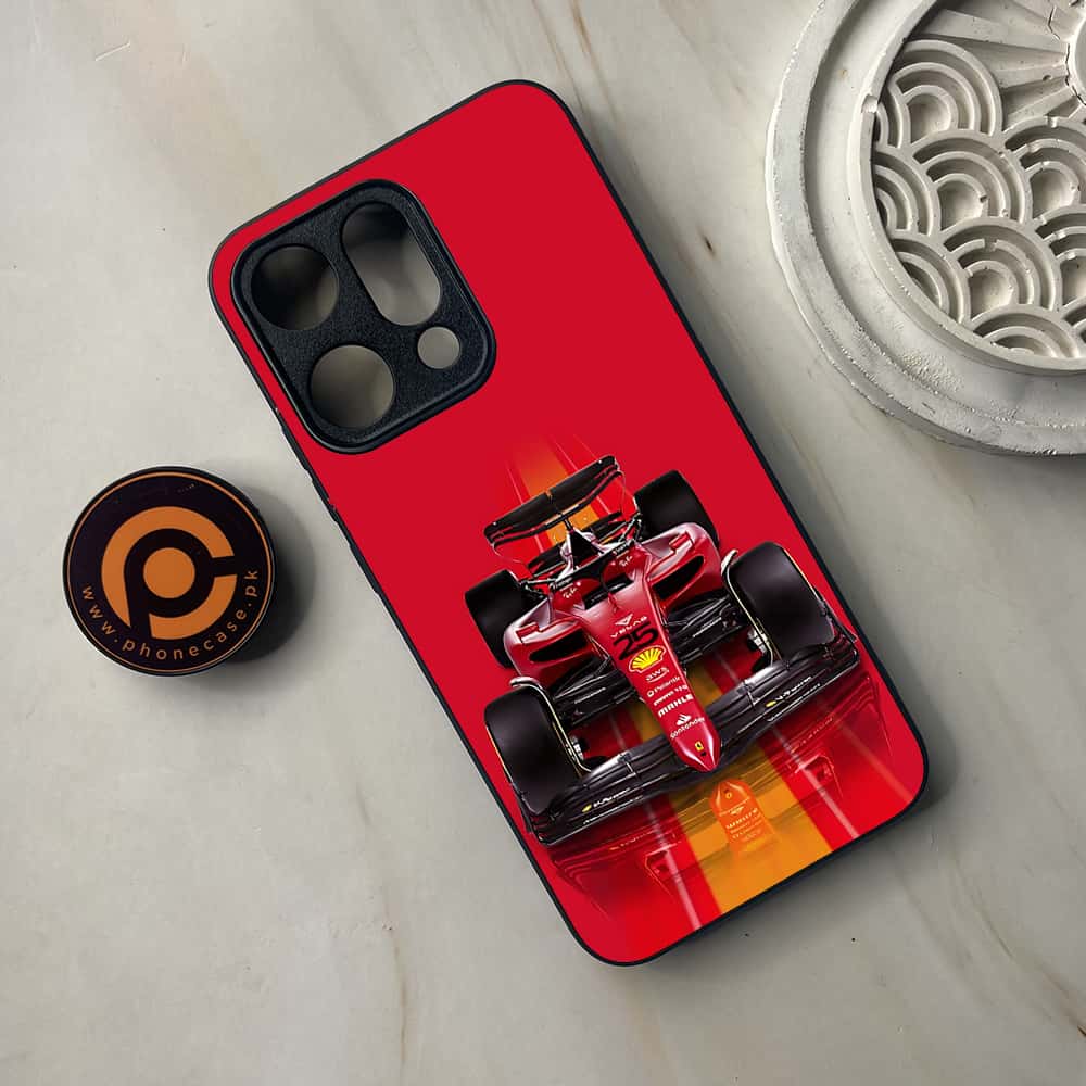 Oppo Reno 14 5G - Formula 1 Design Series - Premium Metal Printed soft Bumper shock Proof Case