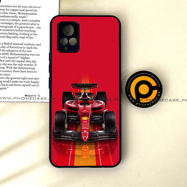 Vivo V20 - Formula 1 Design Series - Premium Printed Glass soft Bumper shock Proof Case