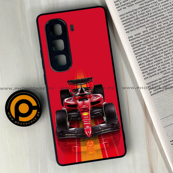 Infinix Hot 60  - Formula 1 Design Series - Premium Metal Printed soft Bumper shock Proof Case