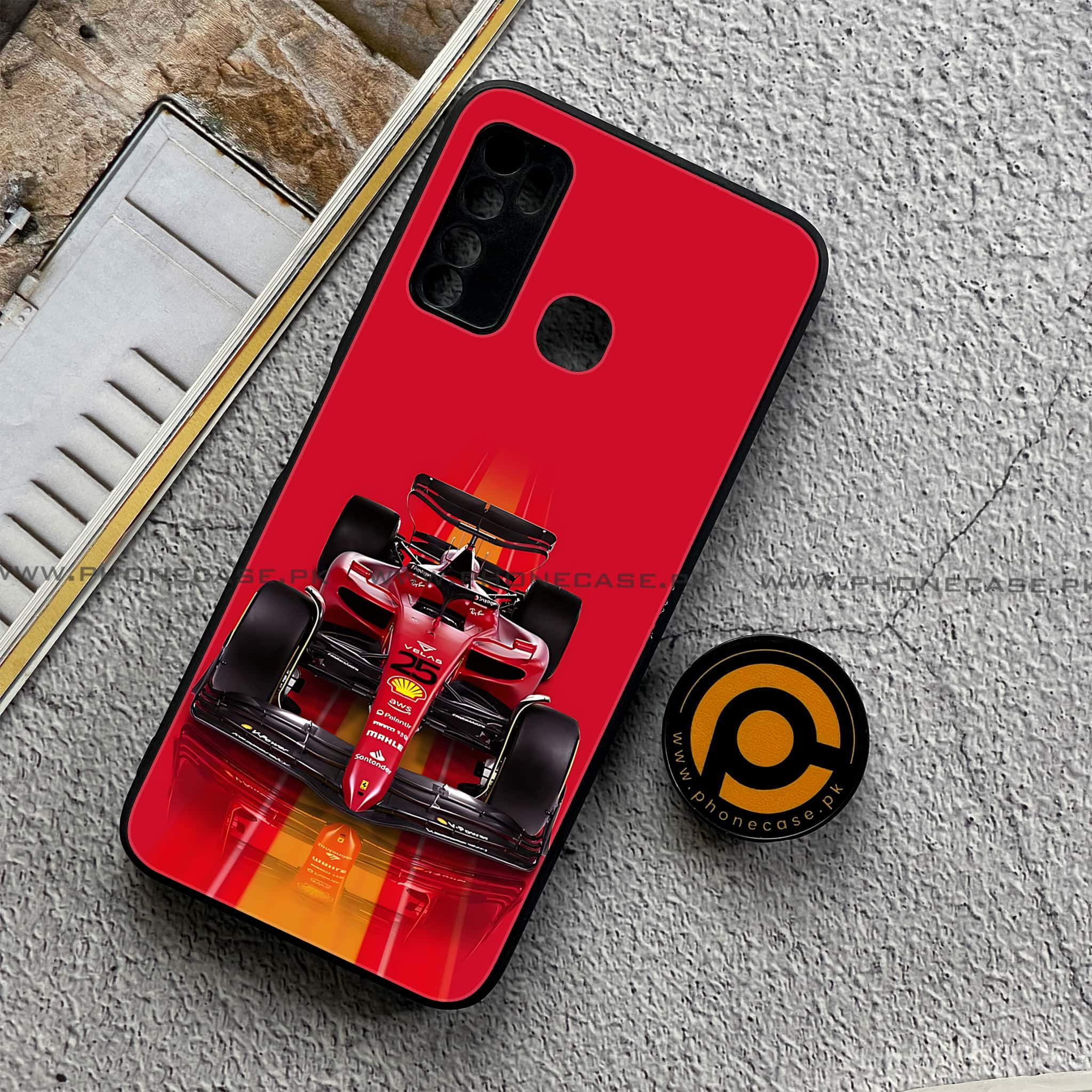 Infinix Note 7 Lite - Formula 1 Design - Premium Printed Metal soft Bumper shock Proof Case